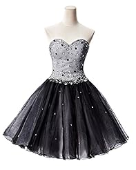 A-line Sweetheart Flared-Skirt Organza/Tulle Sleeveless Ruched Beaded Short 2015 Evening Dress/Homecoming Dress/Prom Dress/Party Dress/Wedding Dress 