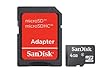 SanDisk - SDSDQM-004G-B35A - Carte Mmoire microSDHC avec adaptateur - Classe 4 - 4 Go