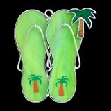 SWITCHABLES STAINED GLASS NIGHT LIGHT COVER - FLIP FLOPS WITH PALM TREE - SW035