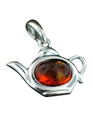 Baltic Amber Sterling Silver Jewelry - Baltic Amber Genie Charm