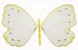 5 Yellow Glitter Butterfly nylon hanging ceiling wall baby nursery room wedding decor decoration