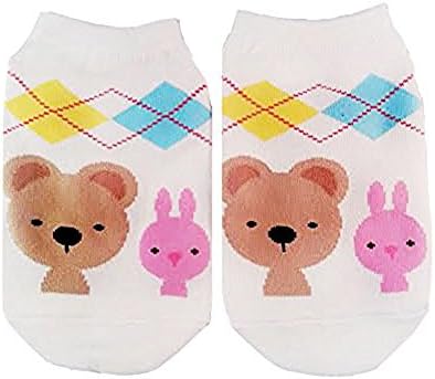CUTE Character Low Cut Socks for Unisex - 6 Pack (Free Size)