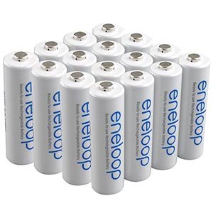 Sanyo Eneloop AA 16 Pack NiMH Pre-Charged Rechargeable Batteries