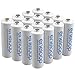 Sanyo Eneloop AA 16 Pack NiMH Pre-Charged Rechargeable Batteries -Newest version-FREE BATTERY HOLDER- Rechargeable 1500 times