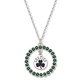 NBA Boston Celtics Necklace W/ Green Crystal Wreath