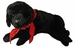 26" Exclusive Extra Soft and Cuddly Plush Black Lab Stuffed Lap Animal