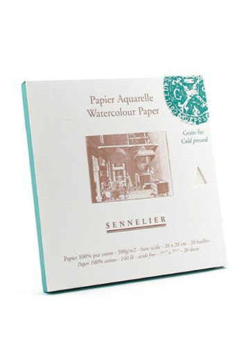 Sennelier Watercolor Paper Block 8x8 Cold Prs