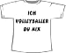 Ich Volleyballer, du nix; T-Shirt weiß