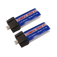 2-Pack of 3.7 volt - 150mAh 15C Li-Poly for Blade mCX and MSR