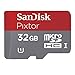 SanDisk - Pixtor High Performance 32GB microSDHC Class 10 UHS-1 Memory Card with Adapter - Red/Gray