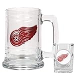 Detroit Red Wings Beer Mug & Shot Glass Set