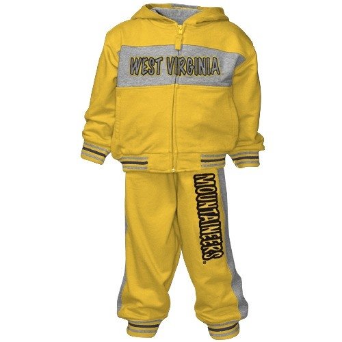 Buy West Virginia Mountaineers Full Zip Toddler Hoody and Pant Set