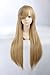 Angelaicos Unisex 80cm Cosplay Costume Halloween Wig Long Straight 31 Inches