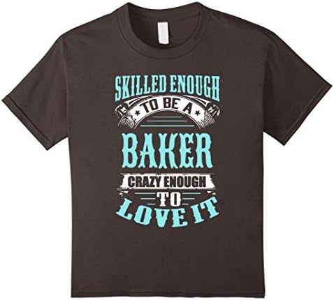 Kids Bakers Shirt - Crazy Bakers Shirt 6 Asphalt