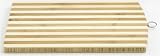 Helen's Asian Kitchen Bamboo Cutting Board with Hanging Ring, Striped