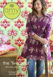 Amy Butler Midwest Modern Liverpool Shirt Tunic Dress Sewing Pattern