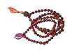 Spiritual Pink Jade Rudraksha Prayer Beads Yoga Japa Mala 108+1