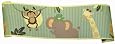 NoJo Jungle Babies Wallpaper Border