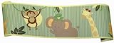 NoJo Jungle Babies Wallpaper Border