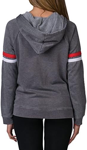 Nba 4 Her Bulls Nba Logo Fleece Pullover Hoodie Grey L