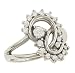 Round prong Fashion Twist Diamond Ring .50cttw Gh/Si2
