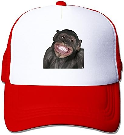 JINSHITUNCH Love Heart Monkey Animal Caps Red