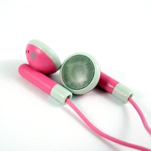 Proporta colored stereo headphones - Pink color (iPhone/iPod/Mp3 Player/HTC/Nokia/Blackberry headphones)
