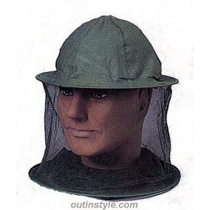 Buy Genuine G.I. Deluxe O.D. Mosquito Headnet Genuine U.S. Military Issue by Out In Style