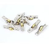 uxcell　ウィンドウプーリー　ローラーホイールアクスル　スライドウィンドウ用　ホーム　メタル　10個