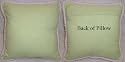 Froggy - Pink - Decorator Pillow - Green Gingham w/ Pink Chenille Cord