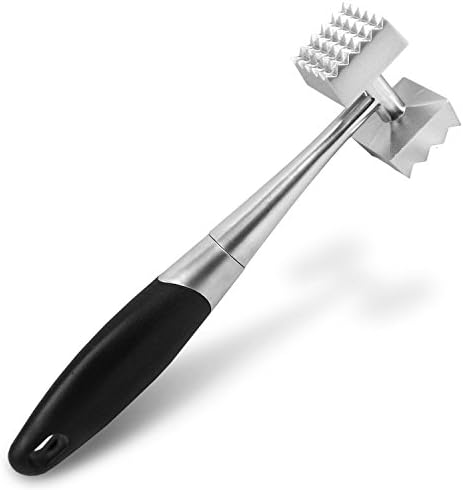 LAXWIN Kitchen Meat Tenderizer- Both Sides To Tenderize Beef, Steak Pork Veal Chicken Hammer-Meat Mallet