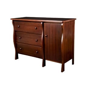 Delta Canton 3 Drawer Flat Top Dressing Table, Cherry by Delta