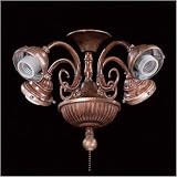 41Vz%2Bw7watL. SL160  Curly Cue Four Bulb Universal Ceiling Fan Light Kit in Fortepierre
