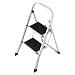Hailo 4396-901 Stahl Klapptritt K20 weiss 2 Stufen mit Anti-Rutschmatten