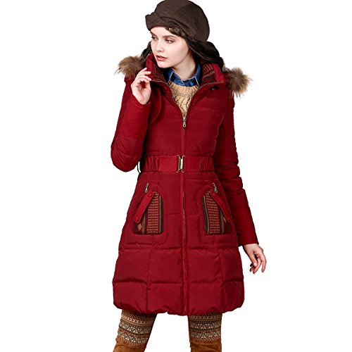 (アートカー)Artka オリジナルデザイン レディーズラクーンファー高級ダウンコート YK12046D