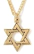 Bob Siemon 22k Yellow Gold Plated Pewter Star of David Pendant Necklace, 20"