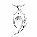 RUINUO Men's Stainless Steel Cubic Zirconia Chain Pendant Necklace 23