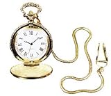Pocket Watch With Chain Gold Prop