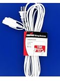 15' White Extension Cord #N4405W-15