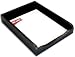 Black Crocodile Embossed Leather Letter Tray