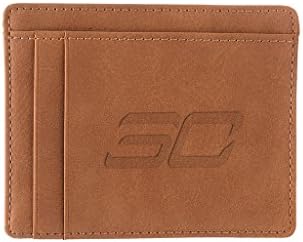 AYHENG Stephen Curry Logo Embossed Leather Card Holder Purse Bag Case Wallet Credit Card Protector