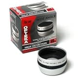 Opteka 0.5x HD² Wide Angle Lens For Sony DCR-DVD101, DVD102, DVD105, DVD205, DVD301, DVD305, DVD605, DVD705, DVD755, DVD91, HC20, HC21, HC26, HC28, HC30, HC32, HC36, HC40, HC42, HC46, PC108 and DCR-PC109 Digital Camcorders