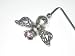Silver and Gold Bee Purse Hangers with Semi-precious Stones and Swarovski Crystals