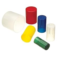 Kimble Kimax Autoclavable Polypropylene Test Tube Closure, Natural Cap Color