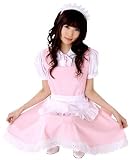【お嬢様コスプレセット】しゅわーメイド&ニーハイソックスピンク+Gクリックロングおまけ付き