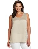 Kenneth Cole Women's Plus-Size Mixed Media Tank Top