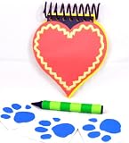 Handcrafted Blues Clues Handy Dandy "LOVE DAY" Notebook (Heart Shape)