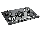 Premier Range 5 Ring 70cm Black Glass Built in LPG Gas Hob A-Series Pro  from Premier Range