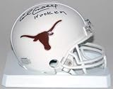 Earl Campbell Autographed/Hand Signed University of Texas Longhorns Mini Helmet with Hook Em Inscrip