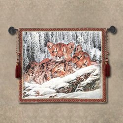 Twin Tiger Wall Tapestry by Luxury Lane